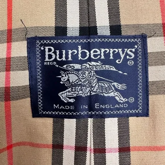 Vintage Burberry Prorsum Unisex Trench Coat With Wool Liner Size 44R US L-XL Tan - Picture 5 of 16